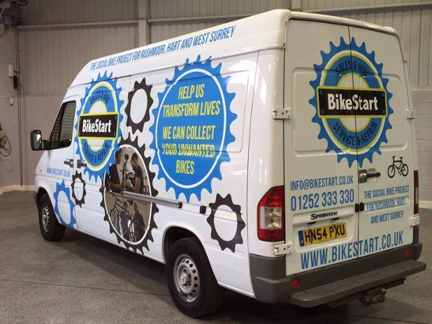 Our Bike Start van Our Bike Start van