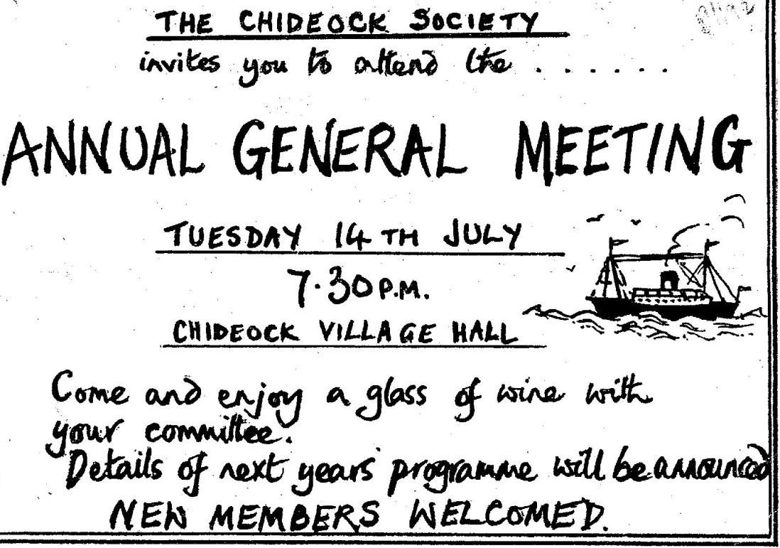 Chideock Society Past Events