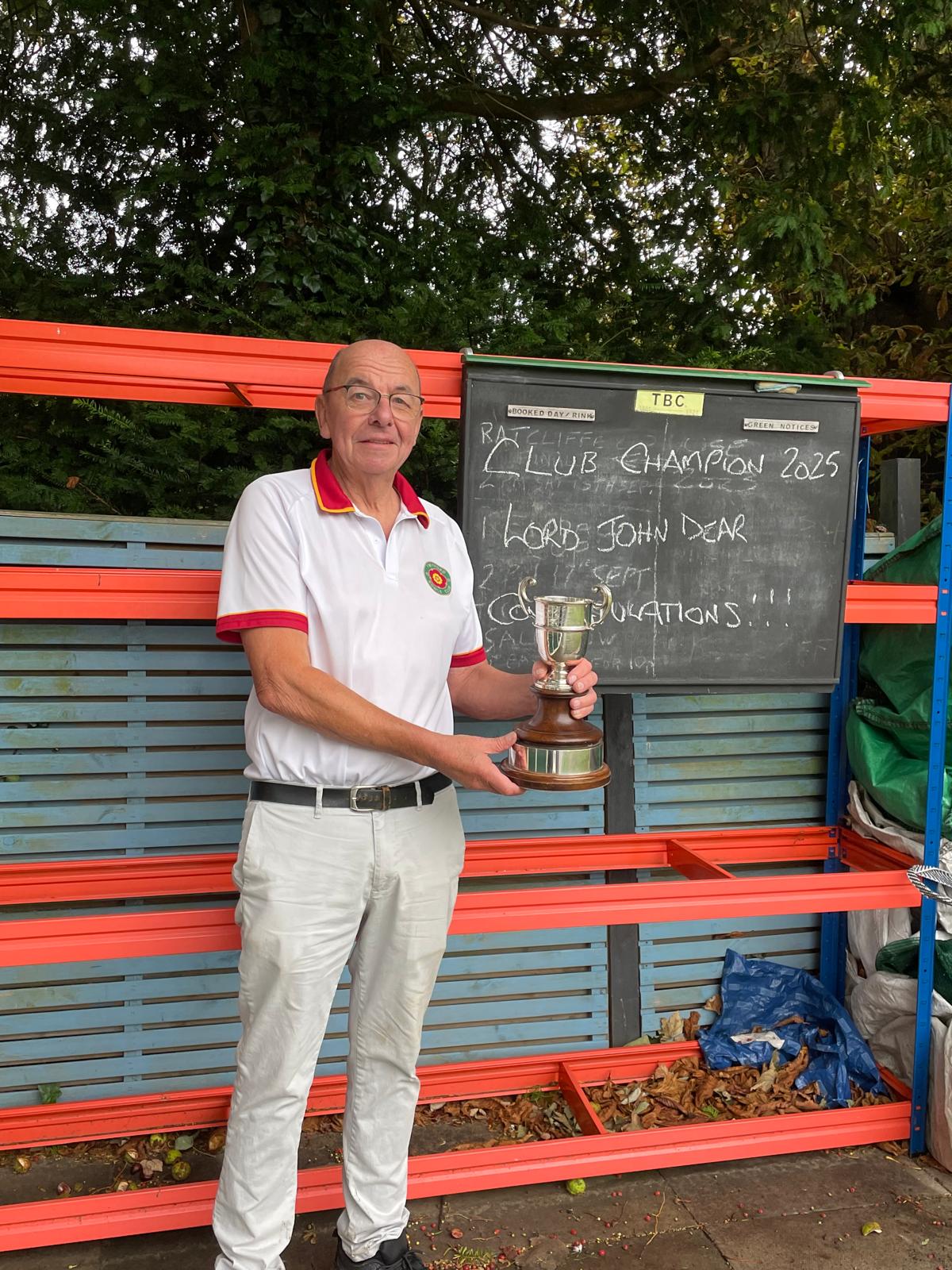 John Dear - our 2025 Rendall Cup winner John Dear - our 2025 Rendall Cup winner