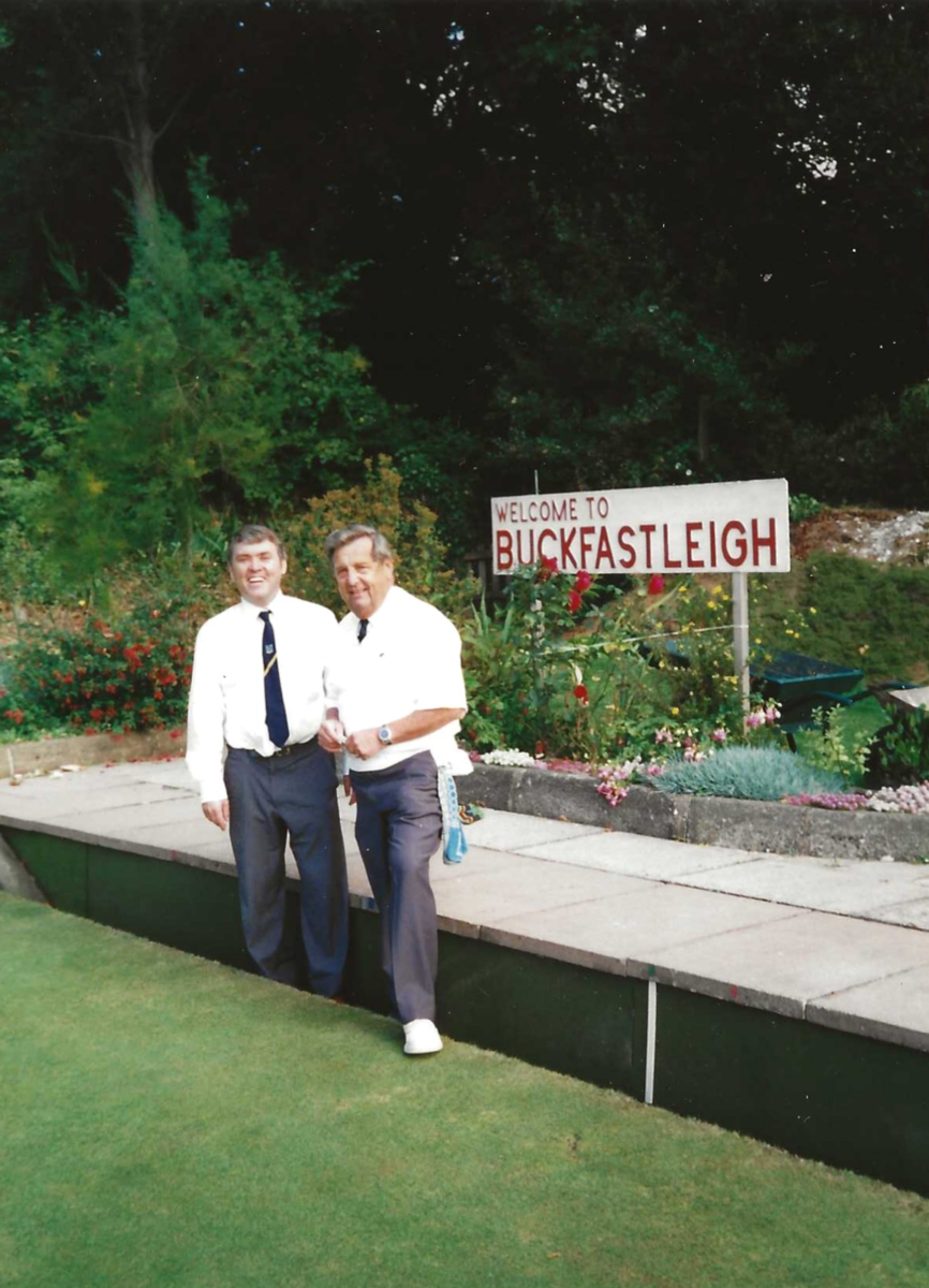 A young Paul Hoff with his father John. Many will remember Hoffs the butchers on the corner of Jordon Street and Market Street.