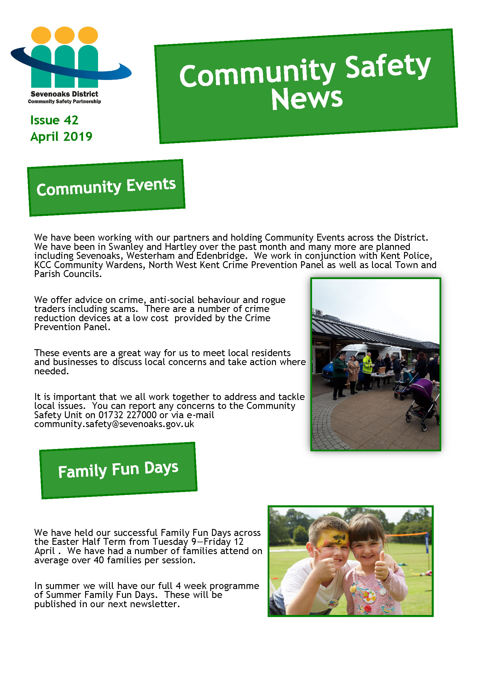 Dunton Green Parish Council Community Safety Unit - News & Advice