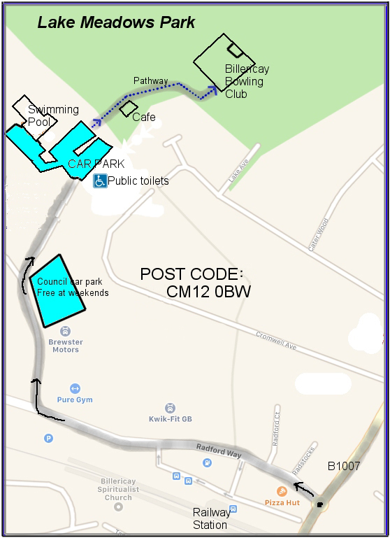 Billericay Bowling Club How to find us Billericay Bowling Club How to find us