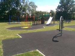 play area equipment at playing field