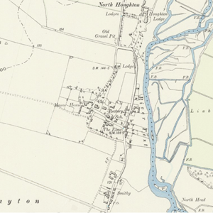 Victorian Map showing Central and North Houghton
