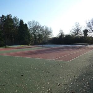 Public tennis courts at  Beach Park