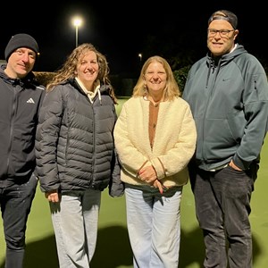 Mixed Triples Winners Purbrook Nathan Hanley, Kim Martin, Mandy Wilde, Lewis Voysey.