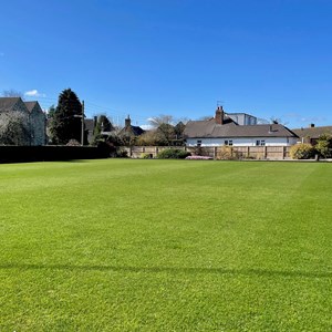 Mid-March, and the green at Market Overton is looking ready for the new season.
