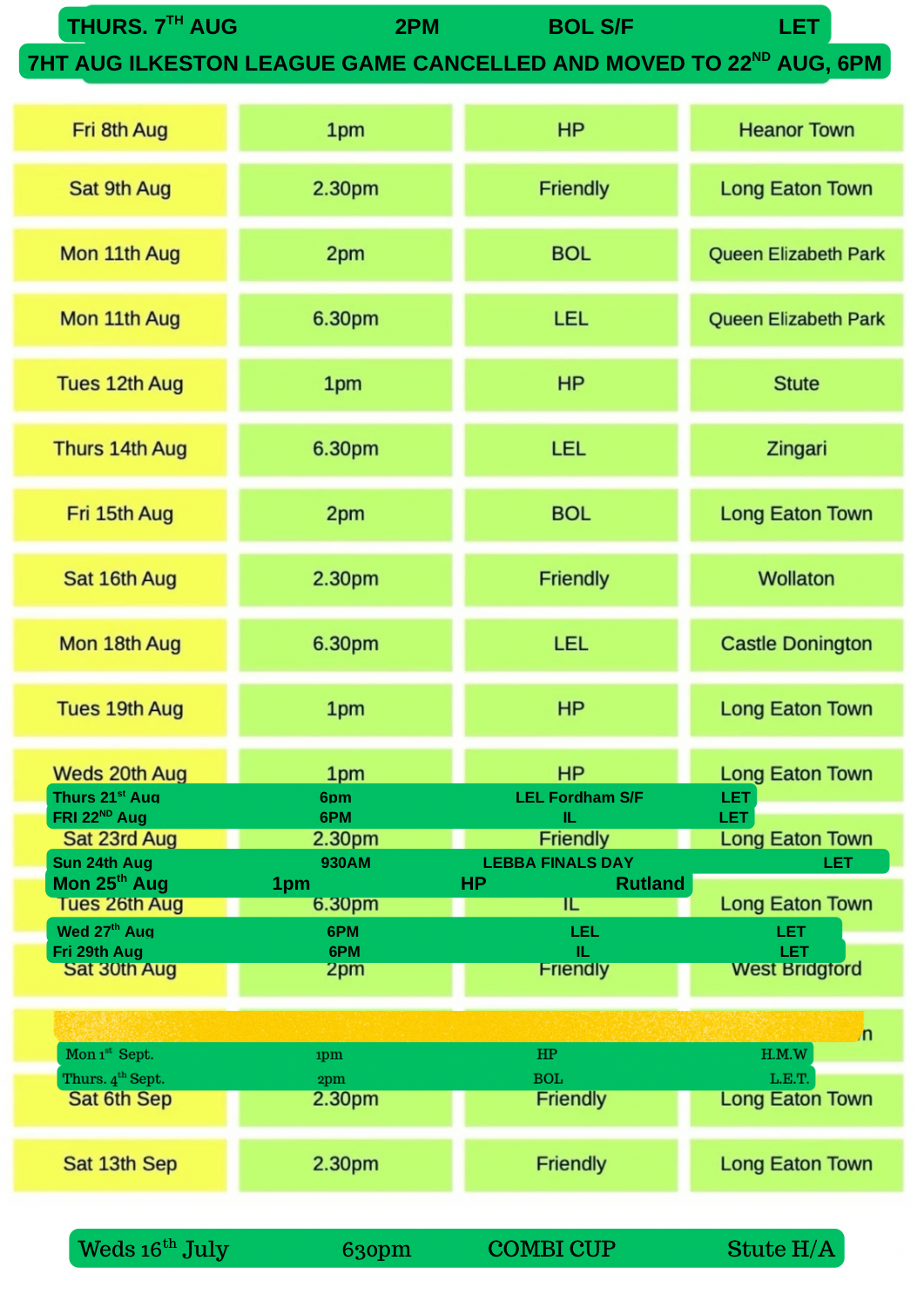 Long Eaton Town Bowls Club 2025 Calendar Long Eaton Town Bowls Club 2025 Calendar