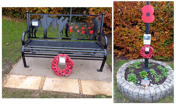 Our new Memorial Bench Seat commemorating all that served from Cosgrove & Old Stratford. We will remember them