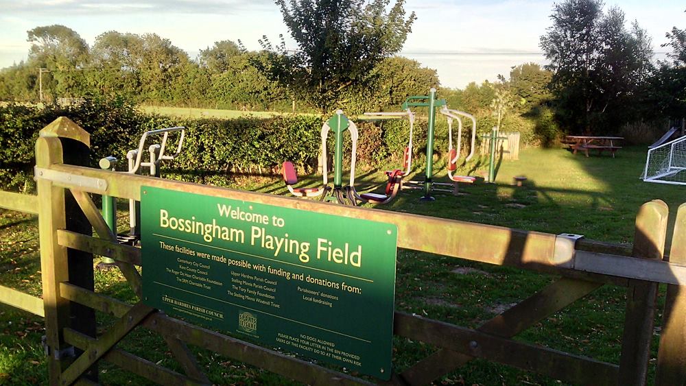 Upper Hardres Parish Council Bossingham Playing Field
