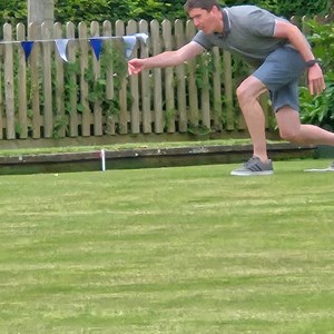 Roy & Liz's son Martin, showing dad how to do it.