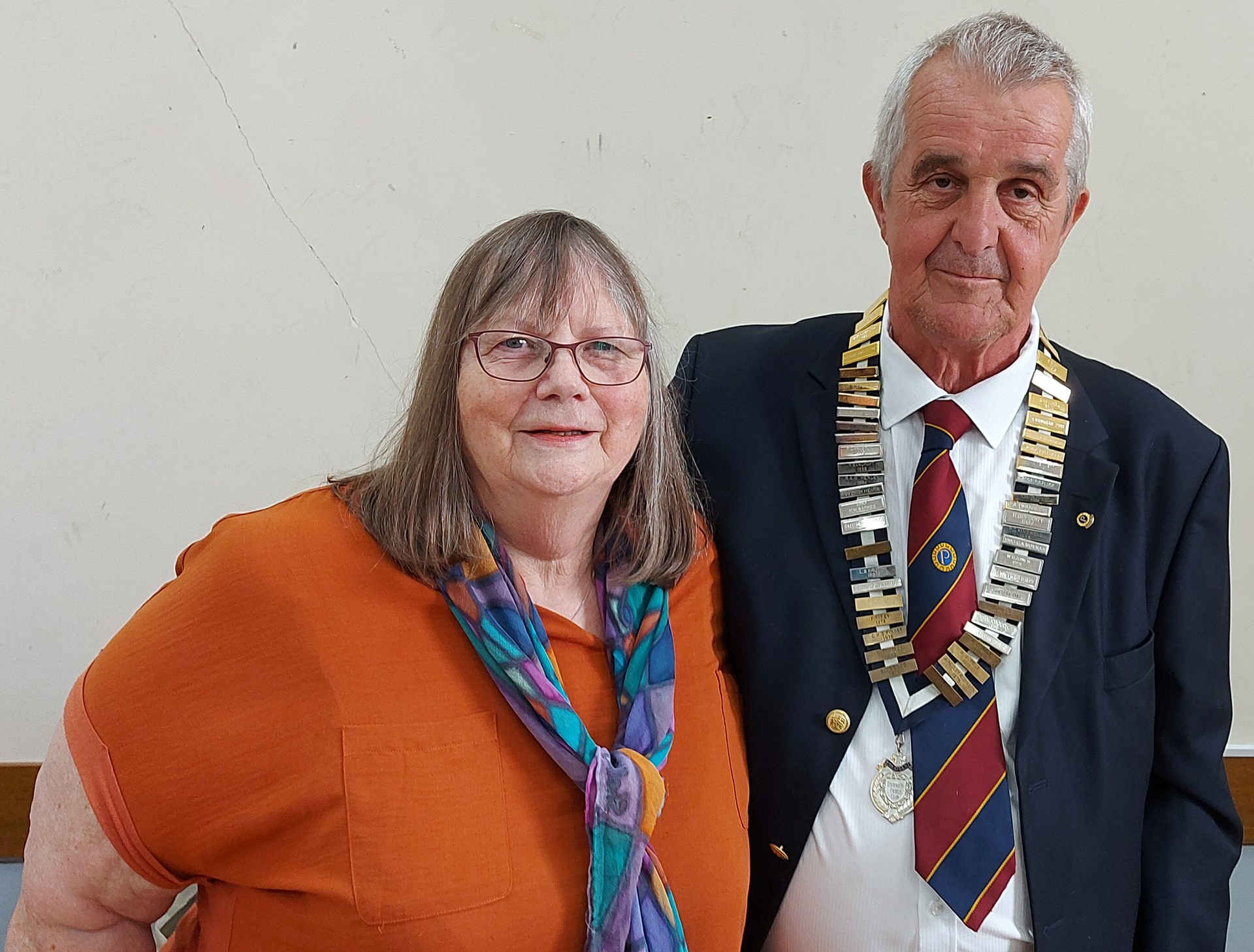 Speaker Lesley McGinn with Chairman John Pearce Speaker Lesley McGinn with Chairman John Pearce