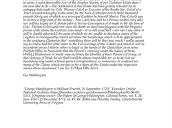 Washington History Society Washington's letters