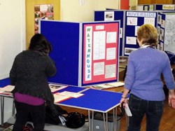 All researchers and owners worked hard to prepare displays of their findings.