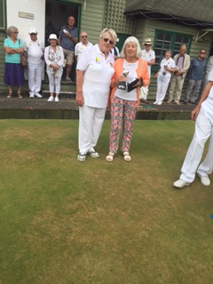 Pat Cheeseman and Joan Lucey, Ladies Pairs runners up