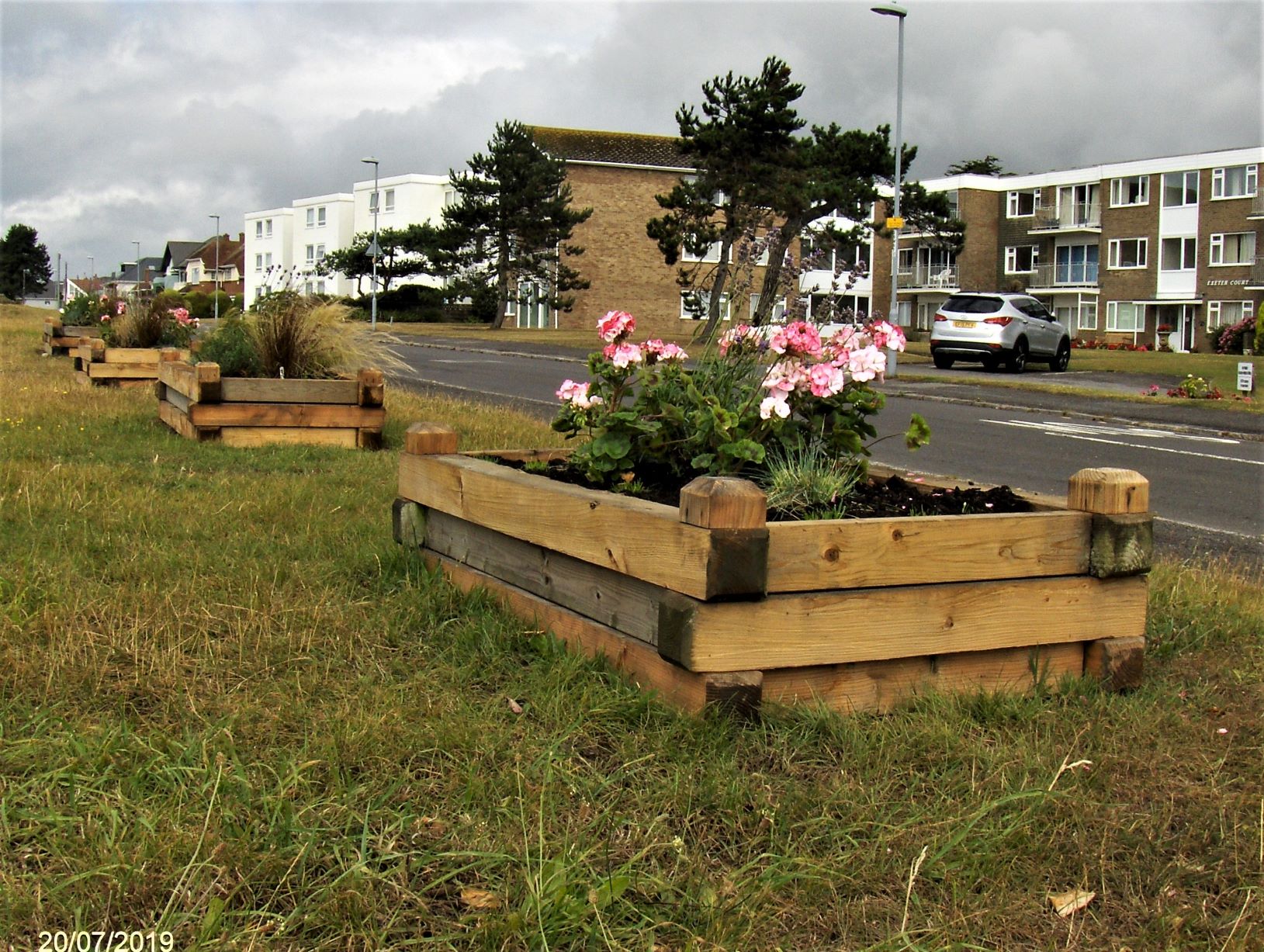 Restored planters Highcliffe clifftop Restored planters Highcliffe clifftop