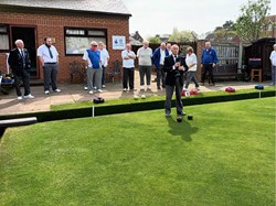 President Graham Fordy opens the green
