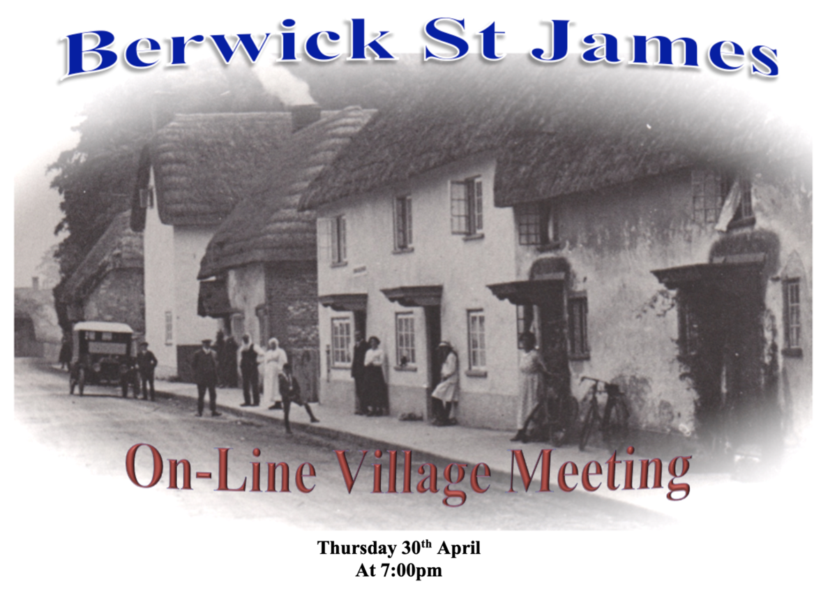 Berwick St James Parish 30th April 2020 - (On Line)