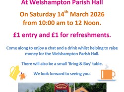 Welshampton & Lyneal Parish Hall Coffee Mornings