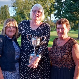County Triples Winners Sandra Pritchard, Lyn Knowles and Fran Hargest