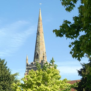 May 22nd  CHURCH SPIRE    Reaching 120' above ground level the our elegant spire can be seen for miles (even more so now that HS2 works have removed many hedges)