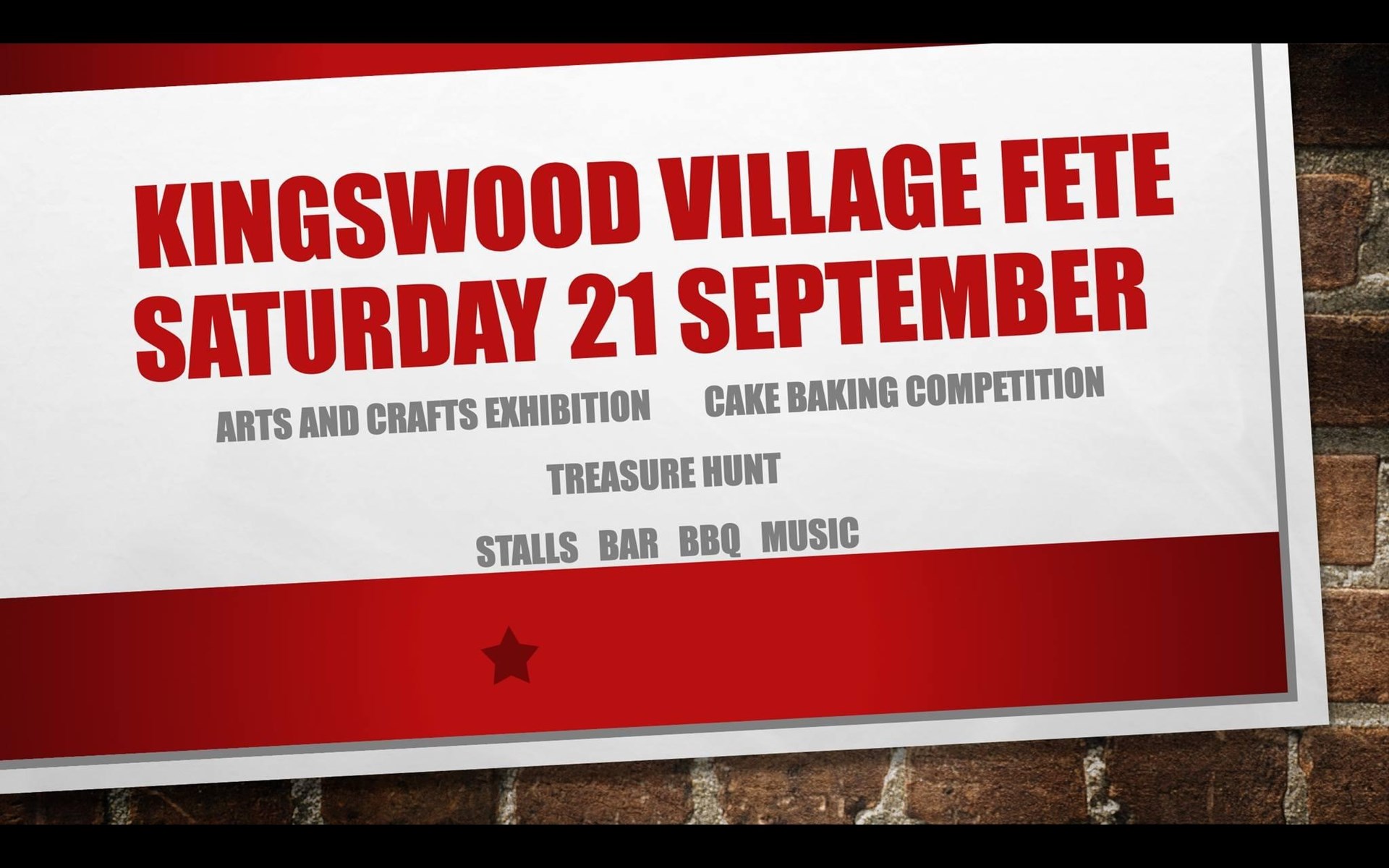 Broomfield & Kingswood Parish Council Village Events