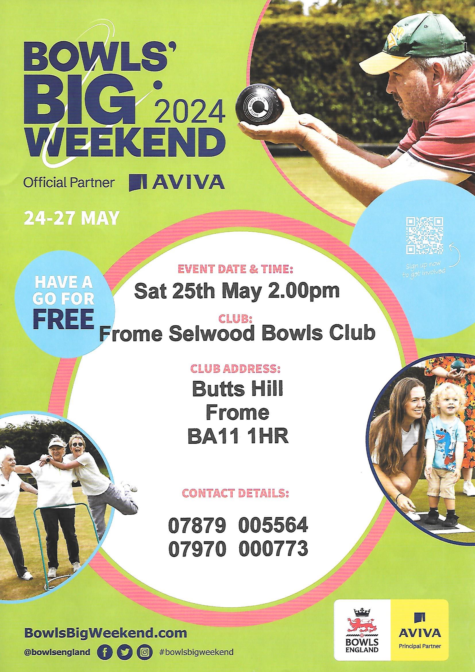 Frome Selwood Bowling Club Bowls Big Weekend 2024