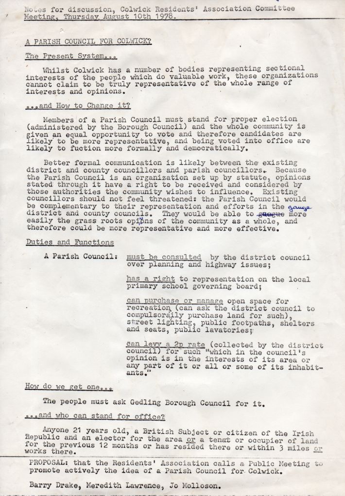 The CRA proposal 1978 The CRA proposal 1978