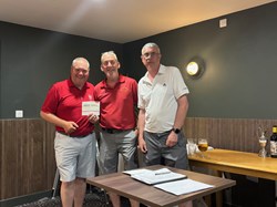 Barrie showing of his score of 38 points on the final round ready for Tim to make the cut!