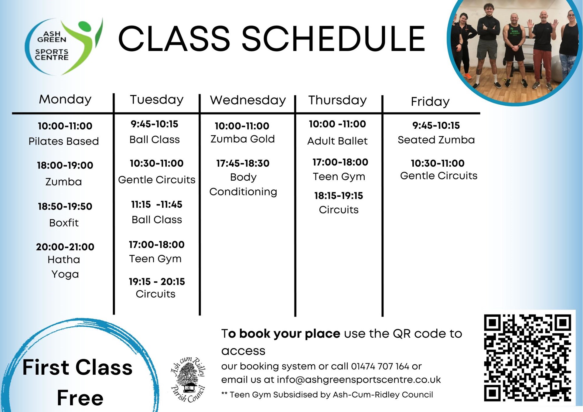Current Class Schedule