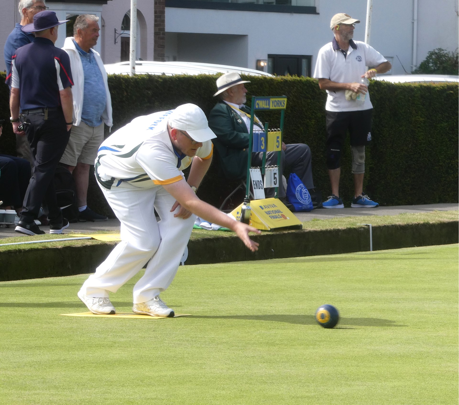 Risbygate Indoor Bowling Member Matthew Smith, achieved his first Bowls England (BE) success by winning the Suffolk two-bowl competition. This qualified him to bowl for Suffolk at the Bowls England National Finals held in August at Leamington Spa. Although a successful English Bowling Federation competitor, it was a new experience to be part of a competition involving all of the English Counties. Matthew had a confident win, 15-4, in the first round, but was unable to progress beyond the second round.