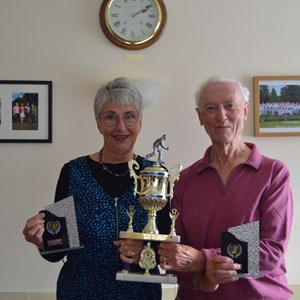 Anne and Tony had to make do with being Mixed Pairs runners-up this year