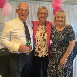 Cleanaway Triples Runners Up - Geoff Tanner, Jackie Pracy, (Mike Jones)