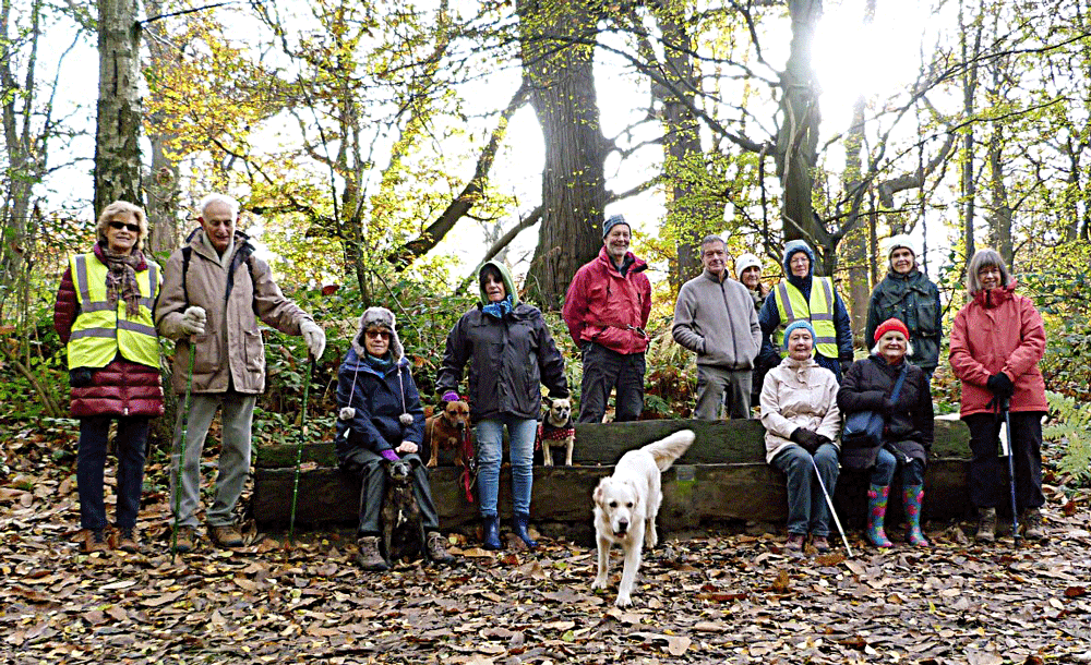 Some of our regular walkers             (photo; J Dutfield)