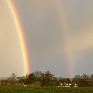 May 6th   DOUBLE RAINBOW    There's no pot of gold at Ladbroke Church but we thank everyone for their financial support of the recent repairs, including Lottery players via the National Lottery Heritage Fund.