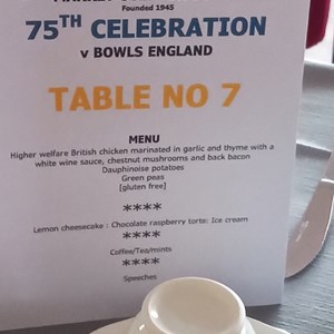 Table programme & menu