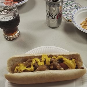 Bingo Night Hot Dog - yummy!