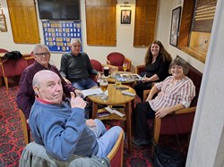 Quiz winners Wednesday 13th November. Bernard Finnigan family and friends. YOU ARE WELCOME  AND TRY AND BEAT THE CHAMPIONS.