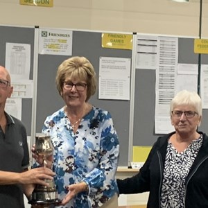 2024 Open Drawn Pairs Winners - Shirley Cousins & Keith Trainer