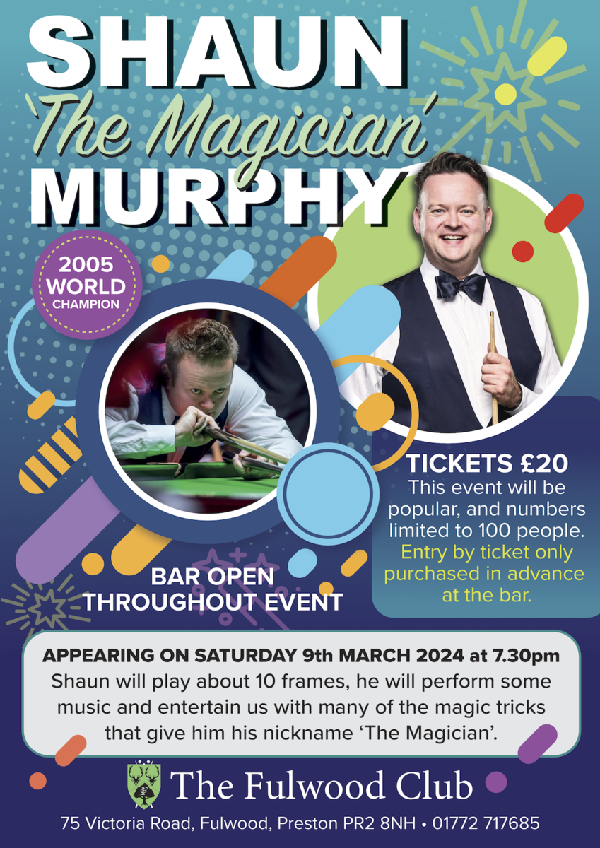 Tickets selling out fast. Get yours from the bar Tickets selling out fast. Get yours from the bar