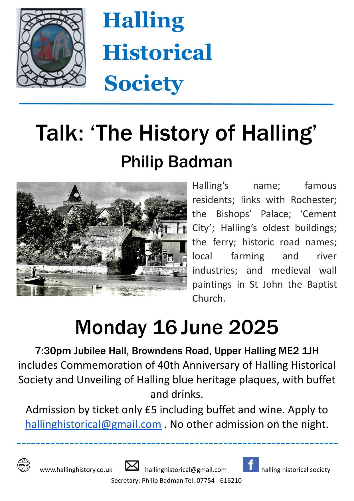 Halling Historical Society 2025 Programme Halling Historical Society 2025 Programme