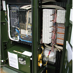 BT DSLAM Fibre cabinet with connectors to your telephone line