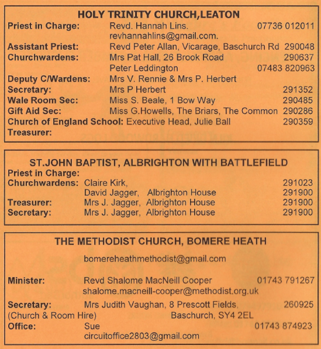 Church Information