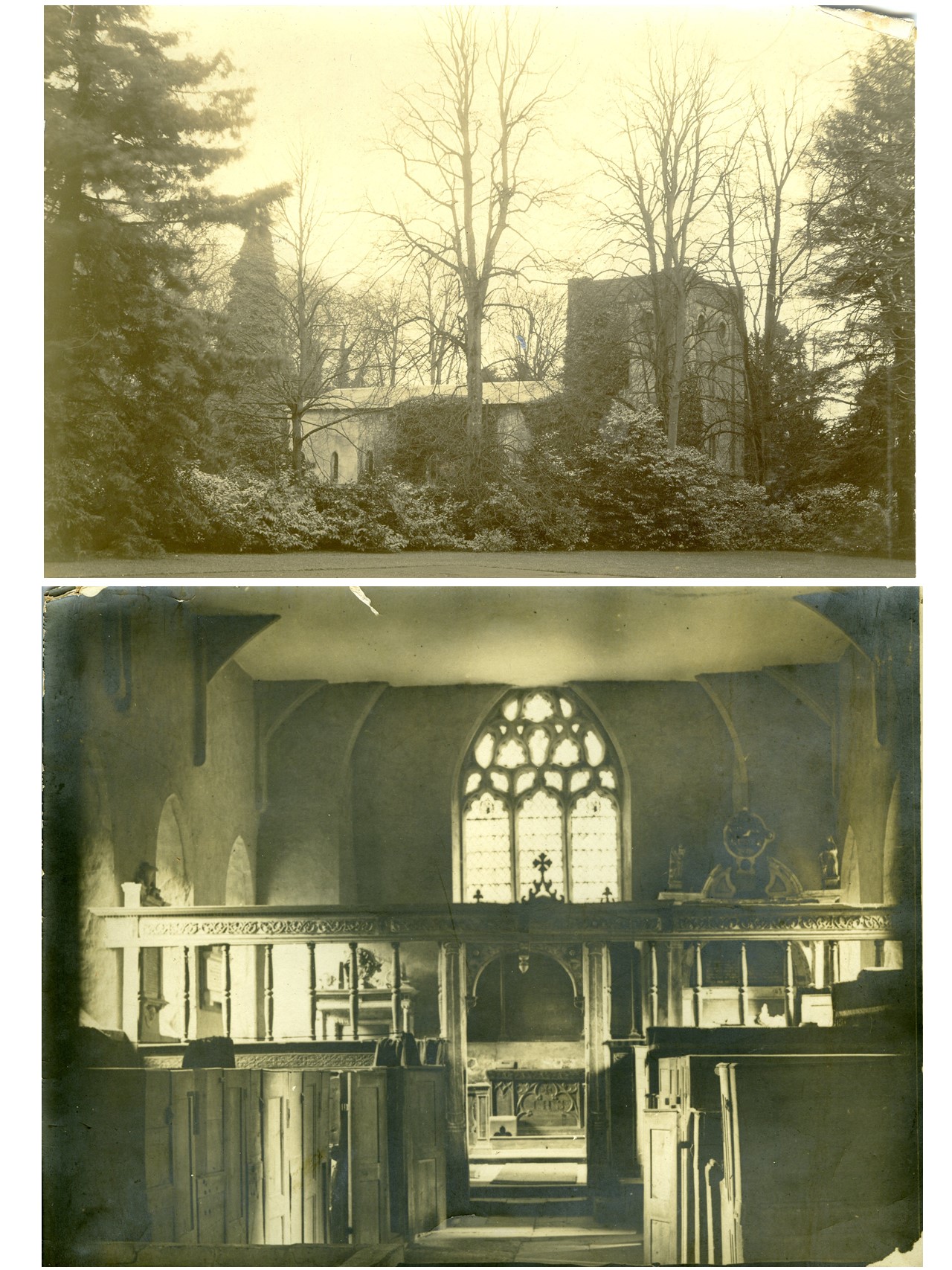 The exterior and interior before 1905