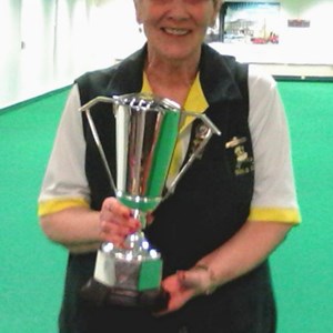 2019 Suffolk Ladies Indoor Champion of Champion - Jacquie Edgar.