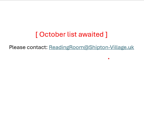 Shipton Village Events - July 2024