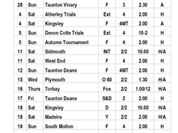 Mid Devon Indoor Bowls Fixtures