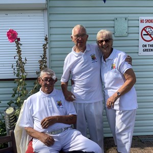 Eddie Bennett / Jill Bennett / George Cripps - Cleanaway Triples winners
