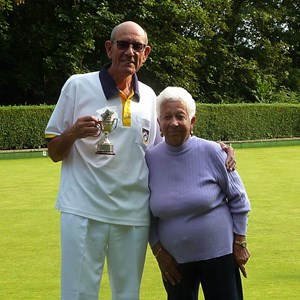 Runner up Mens Champion  - Den Stevens.   (Tony Puttick Cup) presented by Shirley.