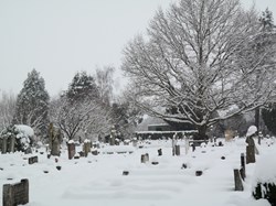 Graves in the snow